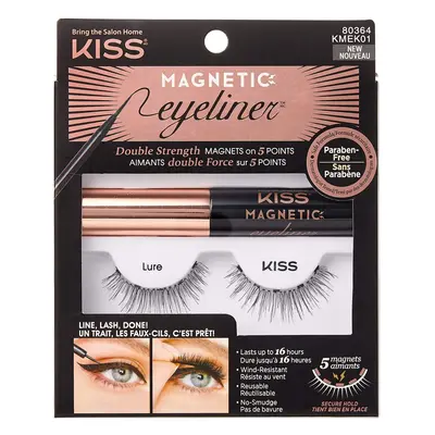 KISS Magnetické umělé řasy s očními linkami (Magnetic Eyeliner & Lash Kit) 01 Lure