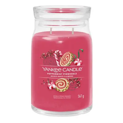 Yankee Candle Aromatická svíčka Signature sklo velké Peppermint Pinwheels 567 g