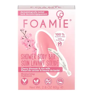 Foamie Hydratační sprchová péče Cherry Kiss With Cherry Blossom and Rice Milk (Shower Body Bar) 