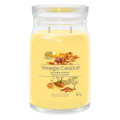 Yankee Candle Aromatická svíčka Signature sklo velké Autumn Sunset 567 g