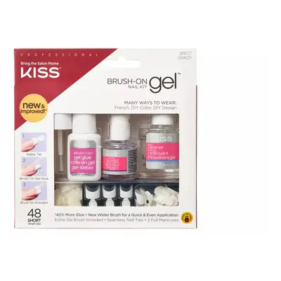 KISS Sada na gelové nehty Brush-On Gel Nail Kit