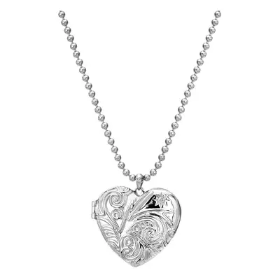 Hot Diamonds Stříbrný srdíčkový náhrdelník s diamantem Memories Heart Locket DP772