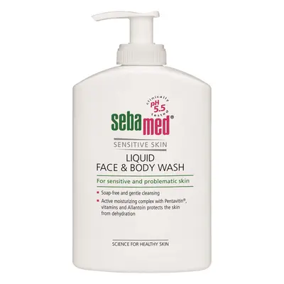 Sebamed Jemná mycí emulze na obličej a tělo s pumpičkou Classic (Liquid Face & Body Wash) 400 ml