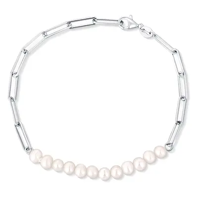 JwL Luxury Pearls Fashion stříbrný náramek s perlami JL0757