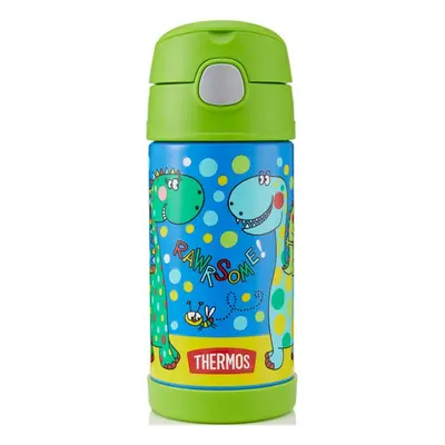 Thermos FUNtainer Dětská termoska s brčkem – dinosaurus 355 ml