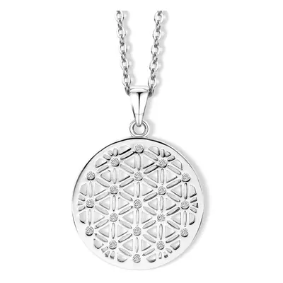 CRYSTalp Módní náhrdelník s krystaly Flower of Life 30086.CRY.R