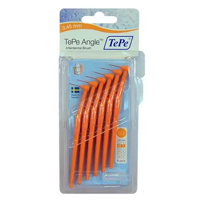 TePe Mezizubní kartáčky Angle 6 ks 0,45mm oranžový