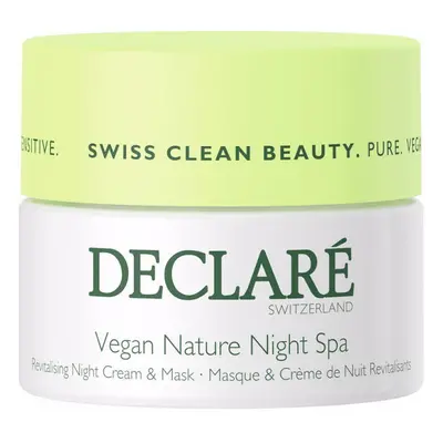 DECLARÉ Noční revitalizační pleťový krém a maska pro citlivou pleť Vegan Nature Night Spa (Revit