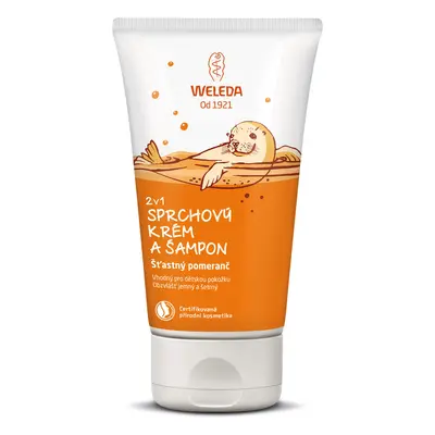 Weleda Sprchový krém a šampon 2 v 1 Šťastný pomeranč 150 ml