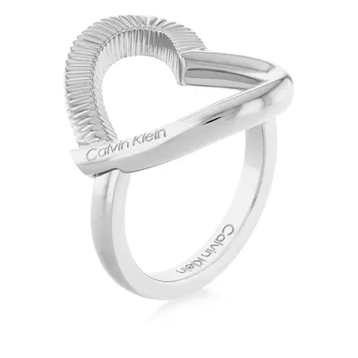 Calvin Klein Romantický ocelový prsten Heart 35000439 54 mm