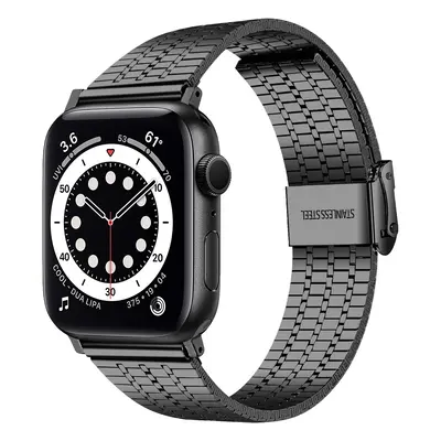 4wrist Milánský tah pro Apple Watch 42/44/45/49 mm - Black