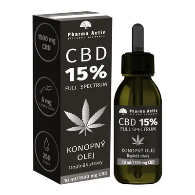 Pharma Activ Konopný olej CBD 15% 1500 mg 10 ml