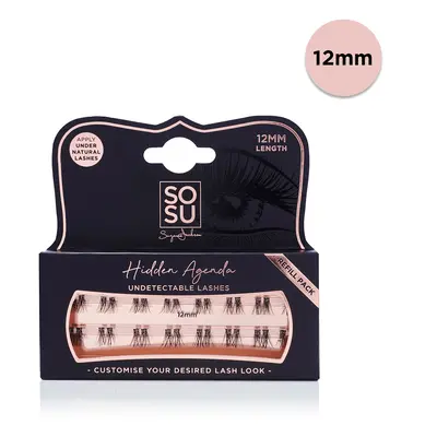 SOSU Cosmetics Umělé trsové řasy Hidden Agenda (Undetectable Lashes) 12 mm