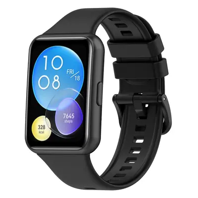 4wrist Silikonový řemínek pro Huawei Watch FIT 2 Active - Black