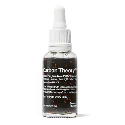 Carbon Theory Noční detoxikační sérum Charcoal, Tea Tree Oil & Vitamin E Breakout Control (Overn