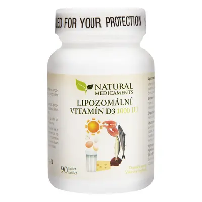 Natural Medicaments Lipozomální vitamín D3 1000 IU 90 tablet