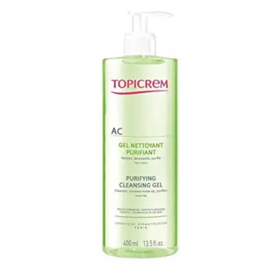 Topicrem Čisticí gel pro mastnou a citlivou pleť AC (Purifying Cleansing Gel) 400 ml