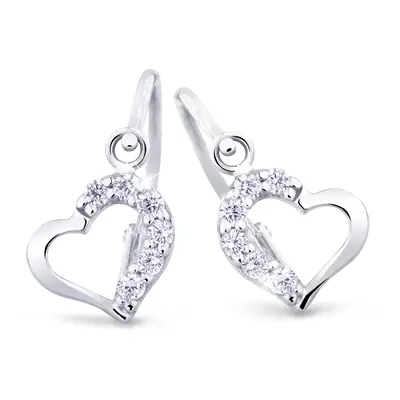 Cutie Jewellery Něžné dětské náušnice z bílého zlata C2757-10-X-2 světle zelená