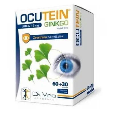 Simply You Ocutein Ginkgo 45 mg + Lutein 15 mg Da Vinci 60 + 30 tobolek