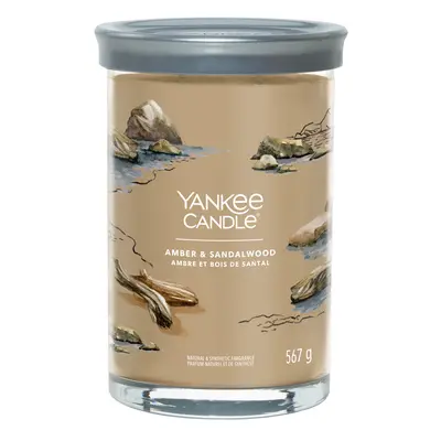 Yankee Candle Aromatická svíčka Signature tumbler velký Amber & Sandalwood 567 g