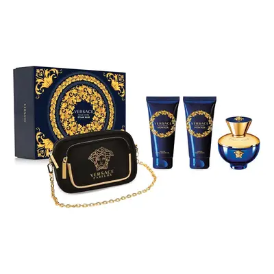 Versace Pour Femme Dylan Blue - EDP 100 ml + tělové mléko 100 ml + sprchový gel 100 ml + kosmeti