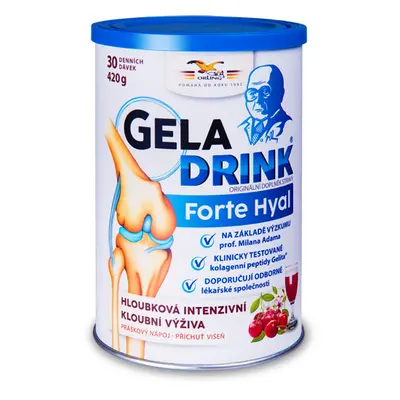 Geladrink Geladrink Forte HYAL práškový nápoj višeň 420 g