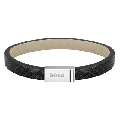 Hugo Boss Moderní kožený náramek Jace 1580336 17,5 cm