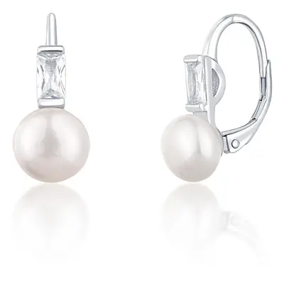 JwL Luxury Pearls Půvabné stříbrné náušnice s pravými perlami JL0716