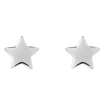 Preciosa Minimalistické stříbrné náušnice pecky Moon Star 5364 00