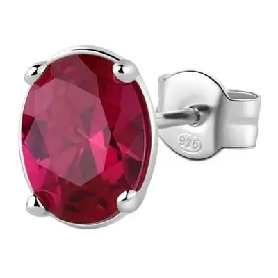 Brosway Půvabná single náušnice Fancy Passion Ruby FPR06