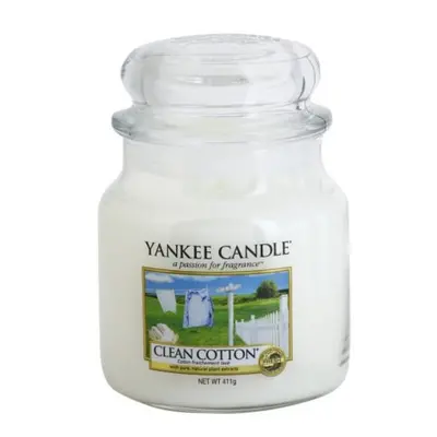 Yankee Candle Vonná svíčka Classic střední Clean Cotton 411 g