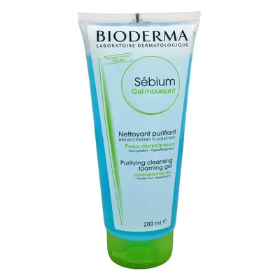 Bioderma Čisticí pěnivý gel pro smíšenou až mastnou pleť Sébium Gel Moussant (Purifying And Foam