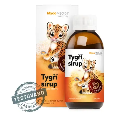 MycoMedica Tygří sirup 200 ml + tetovačky ZDARMA