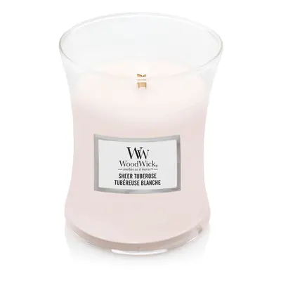 WoodWick Vonná svíčka váza Sheer Tuberose 275 g