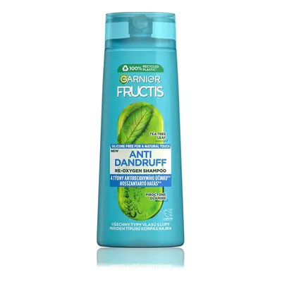 Garnier Očišťující šampon pro všechny typy vlasů s lupy Fructis Antidandruff (Re-Oxygen Shampoo)