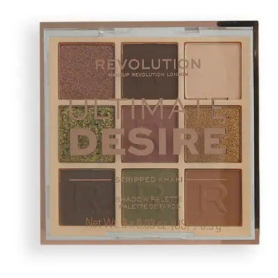 Revolution Paletka očních stínů Ultimate Desire Shadow Palette Stripped Khaki 8,1 g