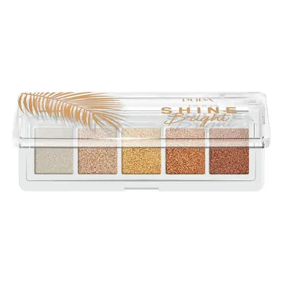 PUPA Milano Paletka očních stínů Shine Bright (Eye Palette) 4 g 002 Sunset Gold