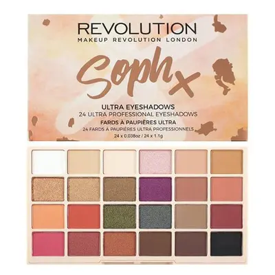 Revolution Paletka 24 očních stínů SophX (Eyeshadow Palette) 26,4 g