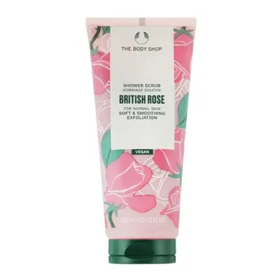 The Body Shop Vyhlazující sprchový peeling British Rose (Shower Scrub) 200 ml