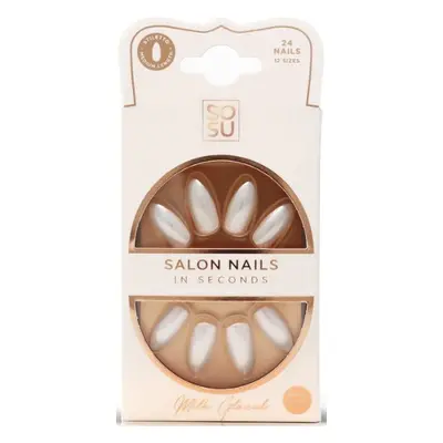 SOSU Cosmetics Umělé nehty Milk (Salon Nails) 24 ks