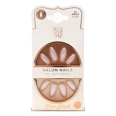 SOSU Cosmetics Umělé nehty Pink (Salon Nails) 24 ks