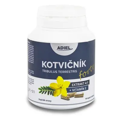 Adiel Kotvičník zemní FORTE s vitamínem E 90 pilulek