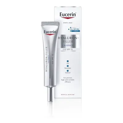 Eucerin Oční krém proti stárnutí pleti SPF 15 Hyaluron-Filler 3x EFFECT 15 ml