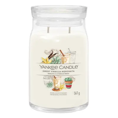 Yankee Candle Aromatická svíčka Signature sklo velké Sweet Vanilla Horchata 567 g