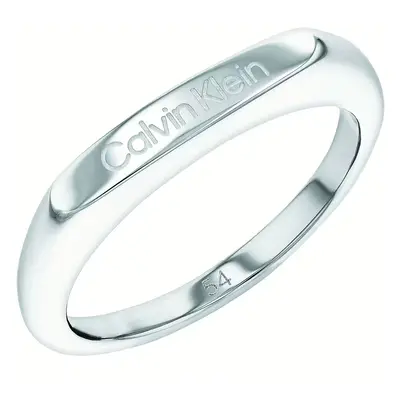 Calvin Klein Stylový prsten z oceli Faceted 35000187 56 mm