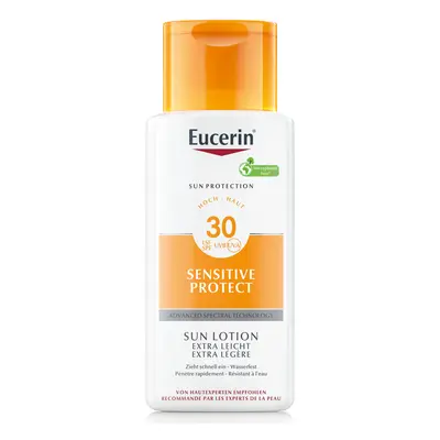 Eucerin Extra lehké mléko na opalování Sensitive Protect SPF 30 (Extra Light Sun Lotion) 150 ml