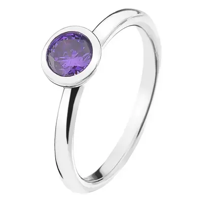 Hot Diamonds Stříbrný prsten Emozioni Scintilla Violet Spirituality ER021 mm