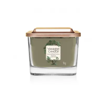 Yankee Candle Aromatická svíčka malá hranatá Vetiver & Black Cypress 96 g