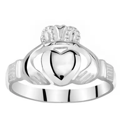 Silvego Dámský celostříbrný prsten Claddagh ZTR96391 mm