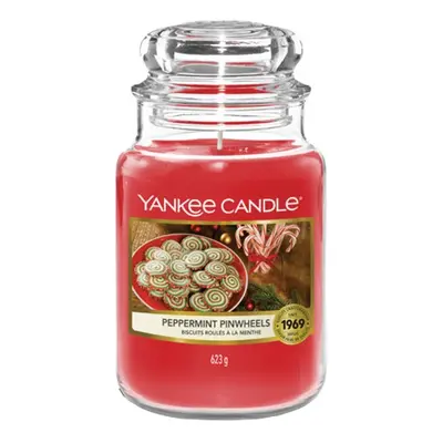 Yankee Candle Aromatická svíčka Classic velká Peppermint Pinwheels 623 g